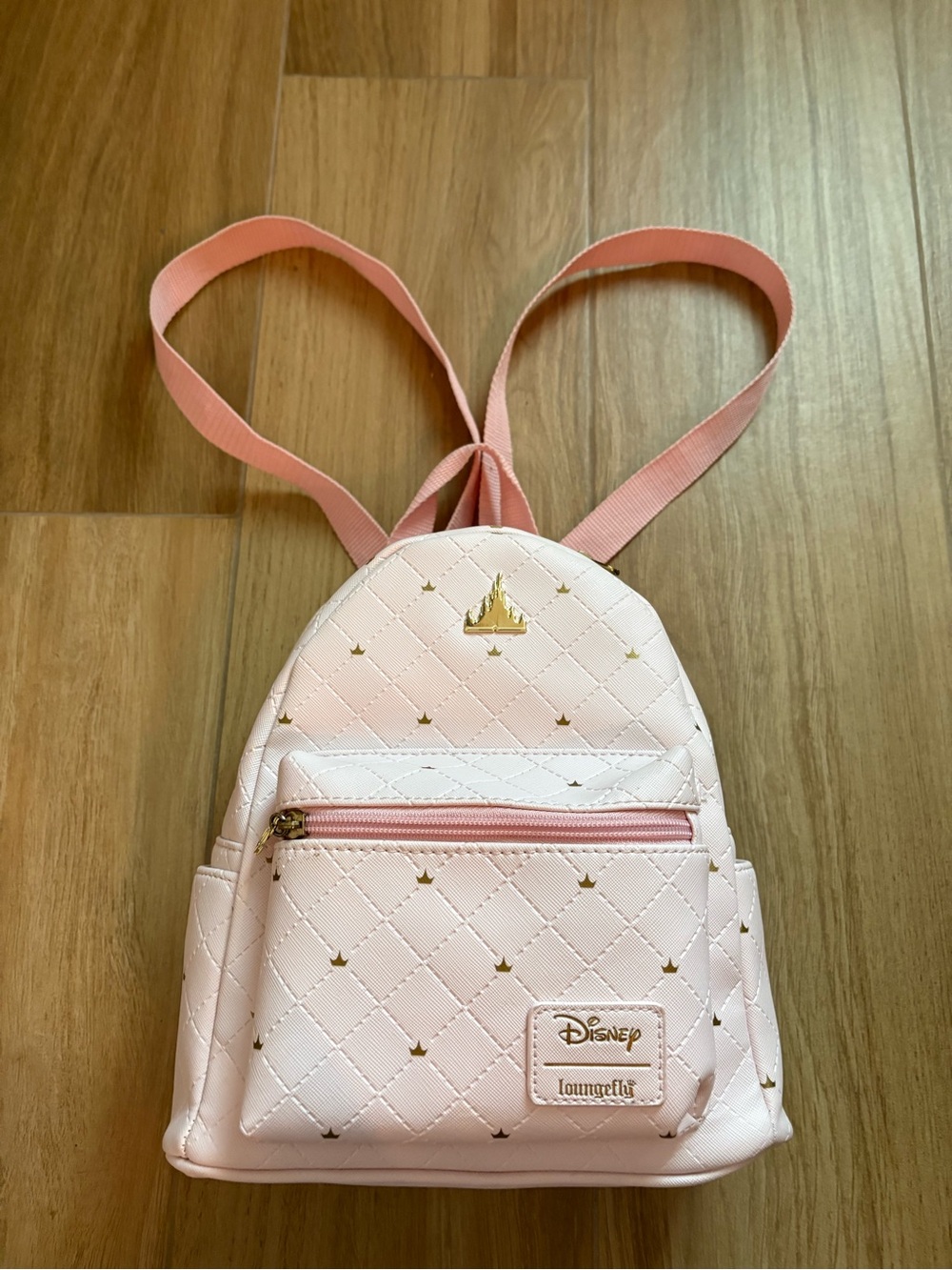 Disney Loungefly Pink Castle Mini Backpack